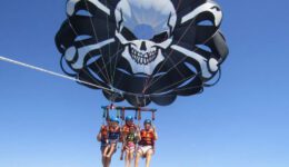 people parasailing