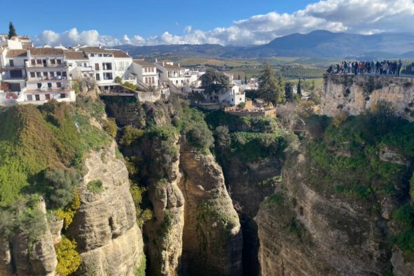 Ronda tour view of the drop